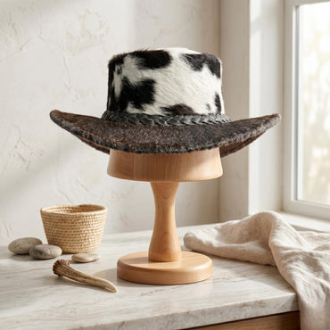 Stand Out in Style with the Genuine Cowhide Leather Cowboy Hat