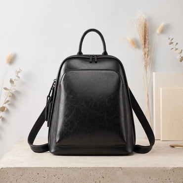 Full Grain Leather Backpack Purse for Women | Handmade Vintage Travel Bag