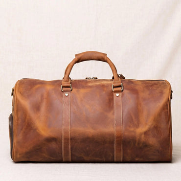 The Ultimate Vintage Leather Duffle Bag – Crazy Horse Leather Weekender