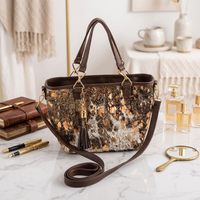 Handcrafted Genuine Cowhide Leather Tote Bag | Natural Speckled Hair-on-Hide Western Shoulder Bag & Handbag for Women