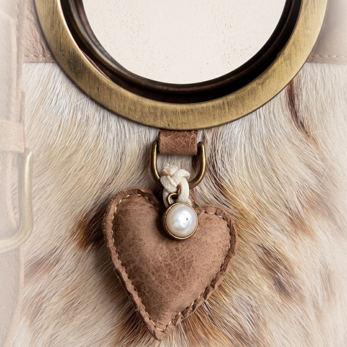 Natural Brown Grey Brindle Hair-On Cowhide Leather Bag
