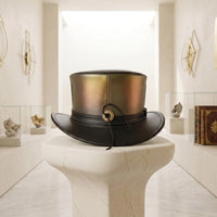 Handmade Leather Dragon Top Hat | Steampunk Gothic Festival Wear