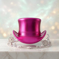 Metallic Pink Steampunk Top Hat – Victorian Festival Statement Piece