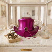 Metallic Pink Steampunk Top Hat – Victorian Festival Statement Piece