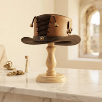 Meet the Ultimate Leather Steampunk Top Hat