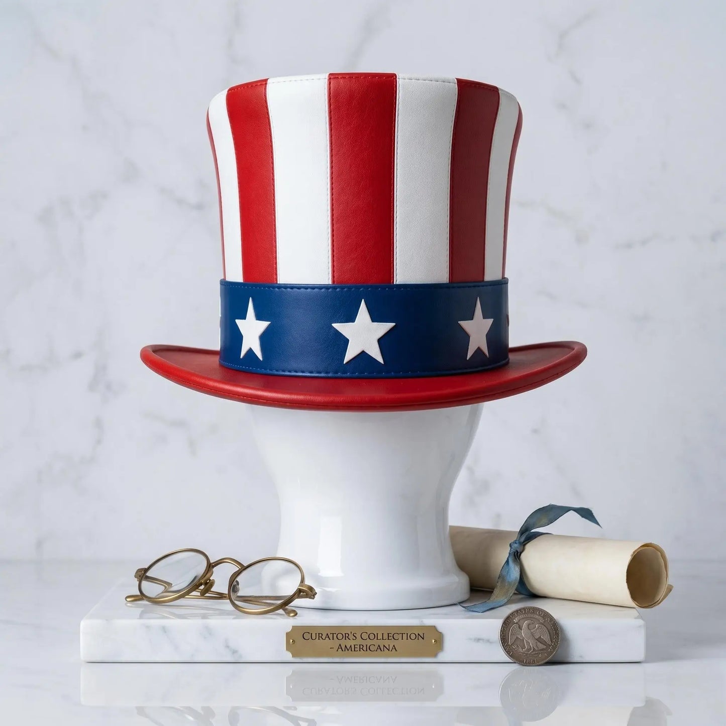 Celebrate Freedom The Ultimate Uncle Sam Patriotic Leather Top Hat