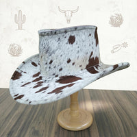 Handmade Cowhide Top Hat | Western Steampunk Cowboy Hat