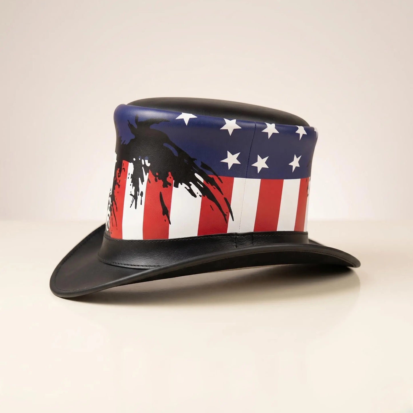 Stand Out in Bold American Style Handmade Leather Steampunk Top Hat