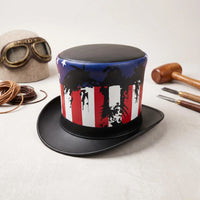 Stand Out in Bold American Style Handmade Leather Steampunk Top Hat