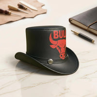 Unleash Your Inner Rebel Handmade Leather Bull Top Hat