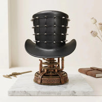 Unleash Your Edge: Handcrafted Gothic Spike Studded Leather Top Hat