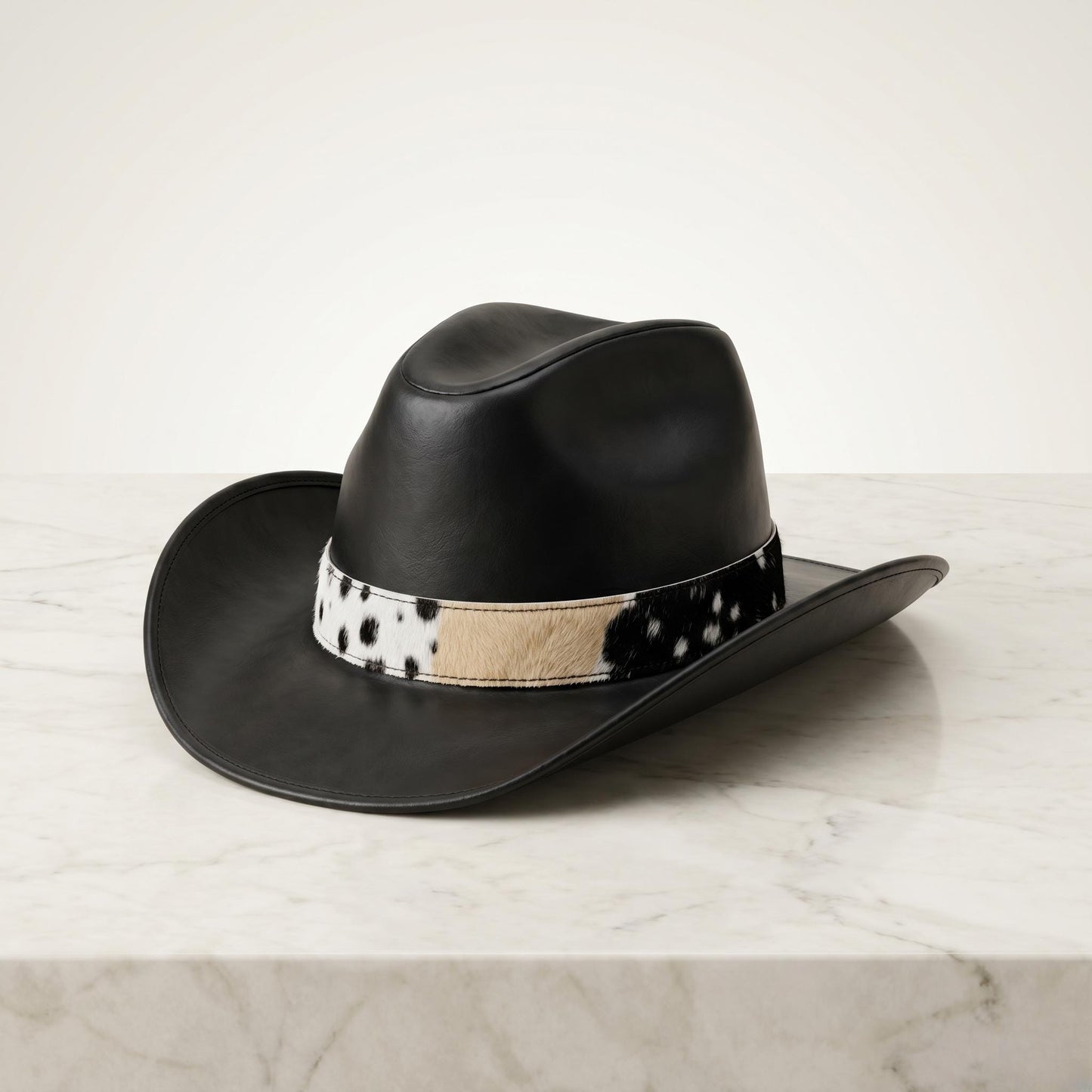 Artisan Handmade Cowhide Leather Cowboy Hat – Steampunk & Western Style