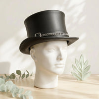 Take Center Stage: The Ultimate Steampunk Leather Top Hat