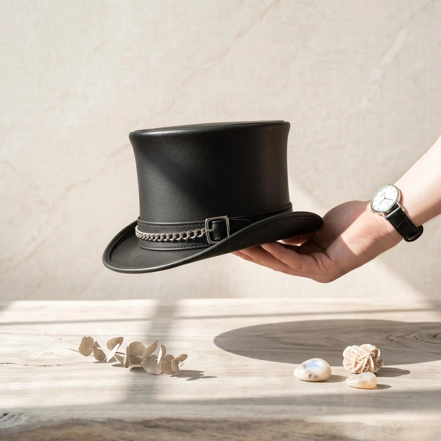 Take Center Stage: The Ultimate Steampunk Leather Top Hat