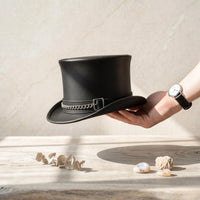 Take Center Stage: The Ultimate Steampunk Leather Top Hat