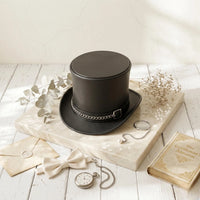 Take Center Stage: The Ultimate Steampunk Leather Top Hat