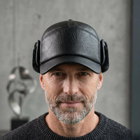 Unrivaled Warmth, Timeless Style: The Ultimate Black Leather Aviator Hat