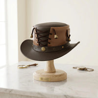 Meet the Ultimate Leather Steampunk Top Hat