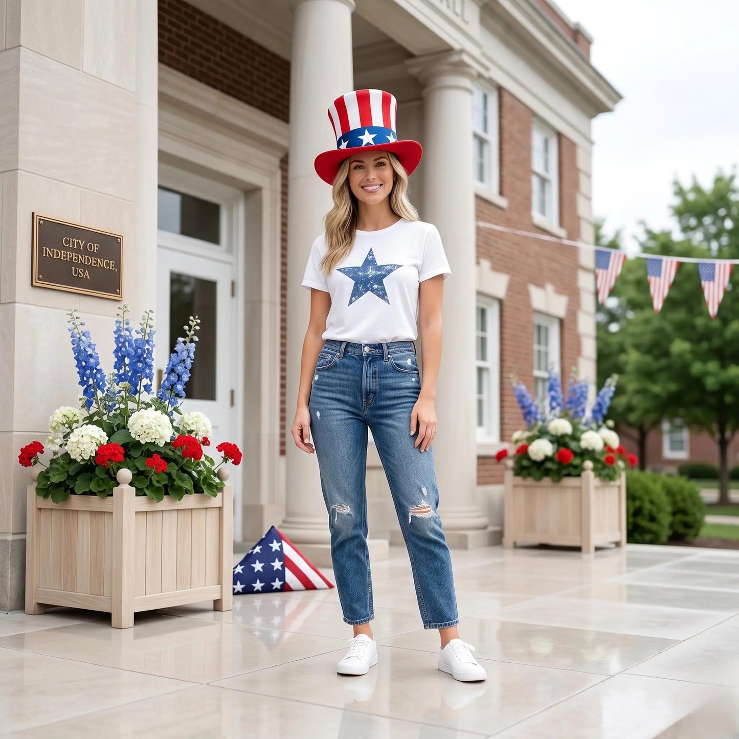Celebrate Freedom The Ultimate Uncle Sam Patriotic Leather Top Hat