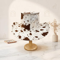 Handmade Cowhide Top Hat | Western Steampunk Cowboy Hat