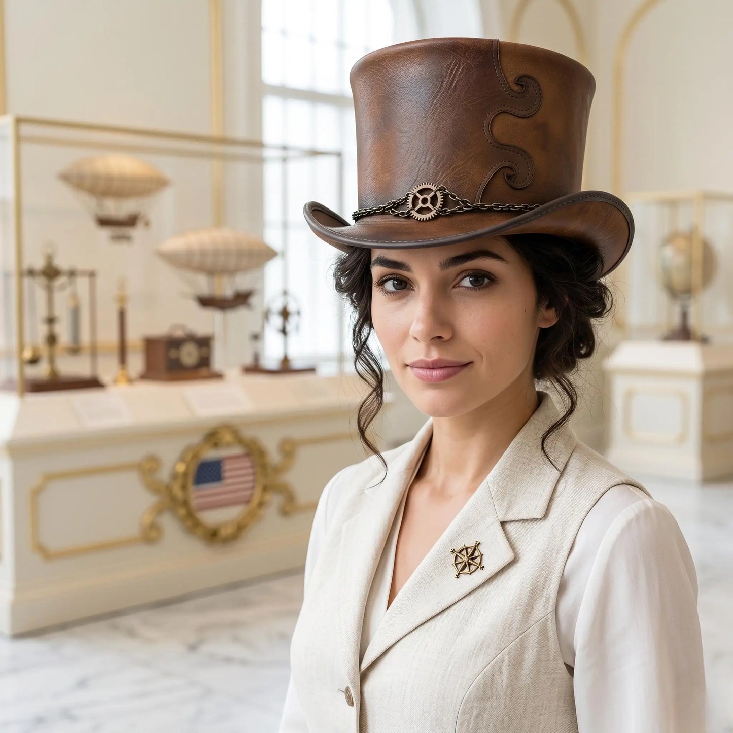 The Ultimate Steampunk Leather Top Hat | Handmade Victorian Gothic Costume Hat