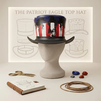 Stand Out in Bold American Style Handmade Leather Steampunk Top Hat