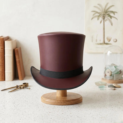 Handmade Brown Silk Top Hat