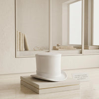 The Ivory Crown Handmade White Leather Top Hat