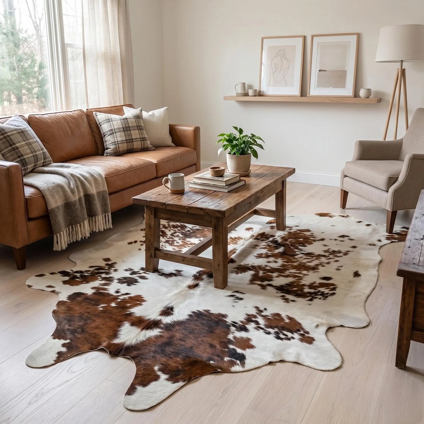 Genuine Natural Cowhide Rug – Unique Luxury Home Decor