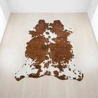Elevate Your Space with a Genuine, One-of-a-Kind Natural Cowhide Rug