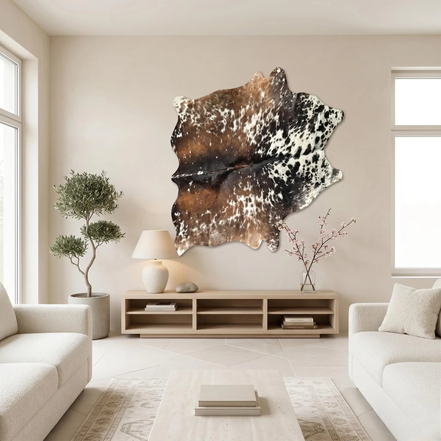 Transform Your Space with a 100% Genuine, Natural Cowhide Rug