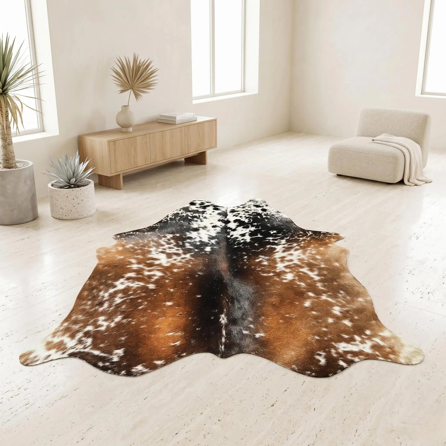 Transform Your Space with a 100% Genuine, Natural Cowhide Rug