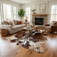 Genuine Natural Cowhide Rug –  One-of-a-Kind Real Leather Decor