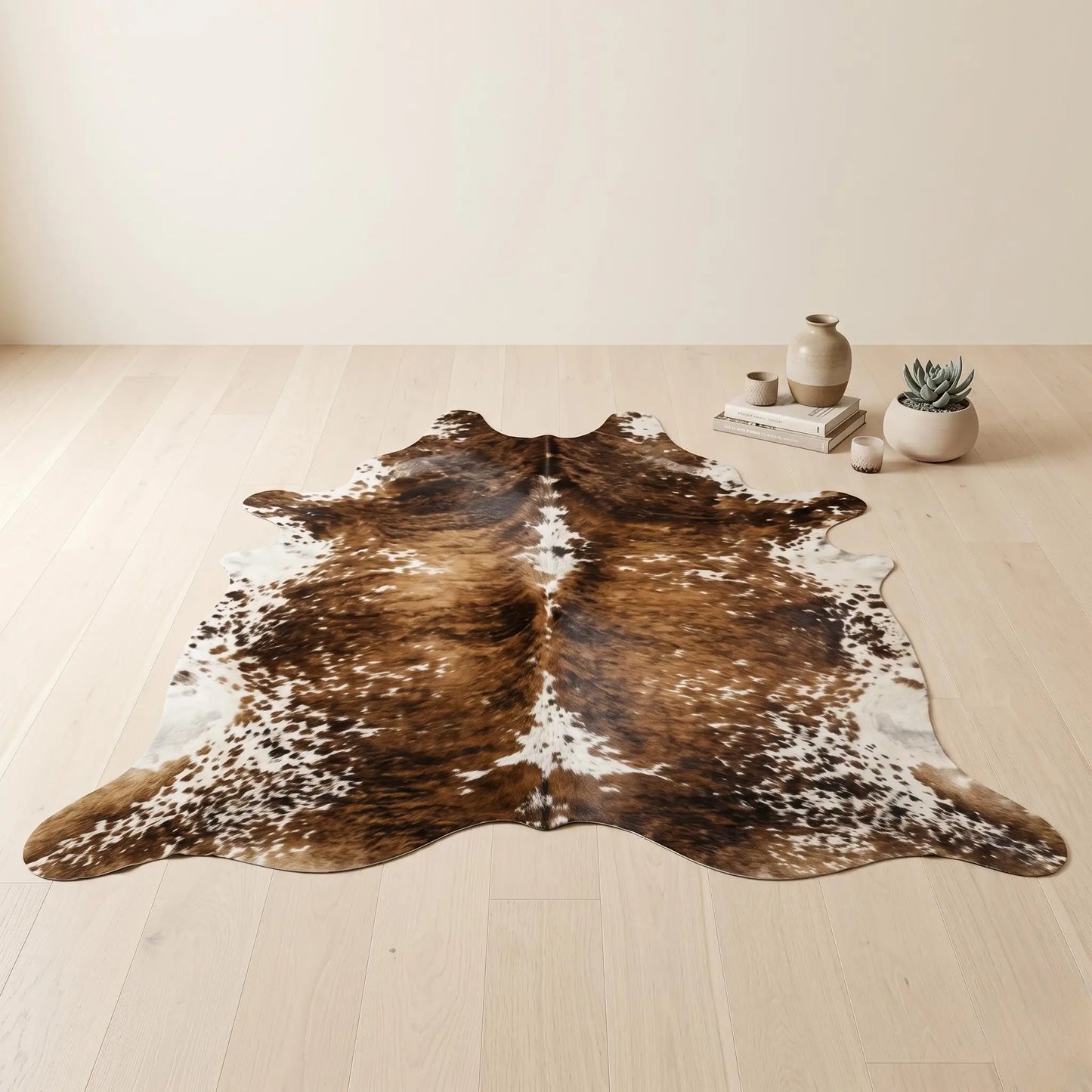 Genuine Natural Hair on Cowhide Rug – Unique Durable Home Accent Wall hanging