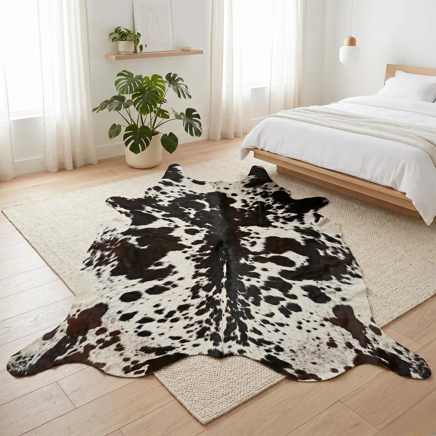 Genuine Natural Cowhide Rug — Luxury Durability  One-of-a-Kind Style