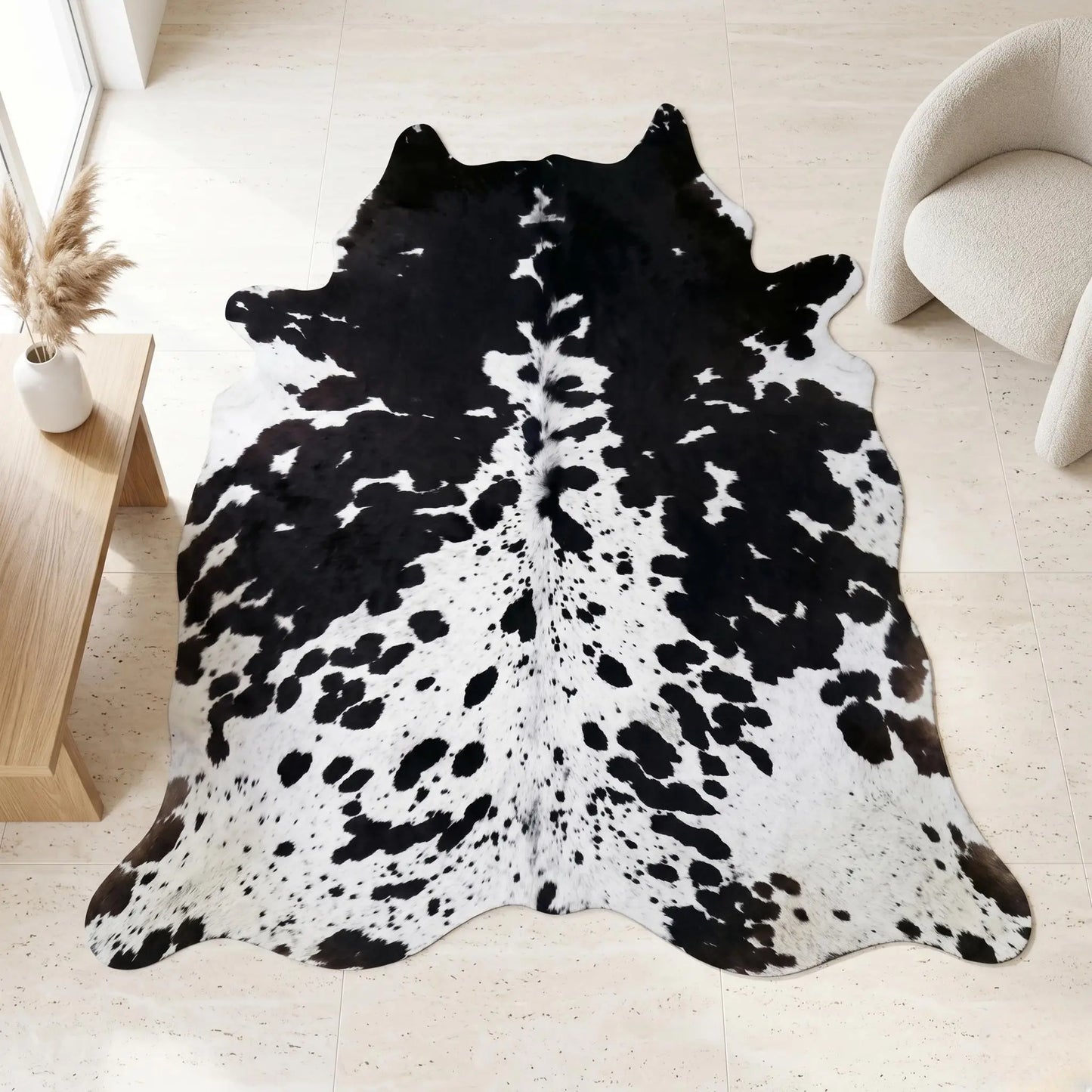 Genuine Natural Hair On Cowhide Rug – Unique & Ethically
