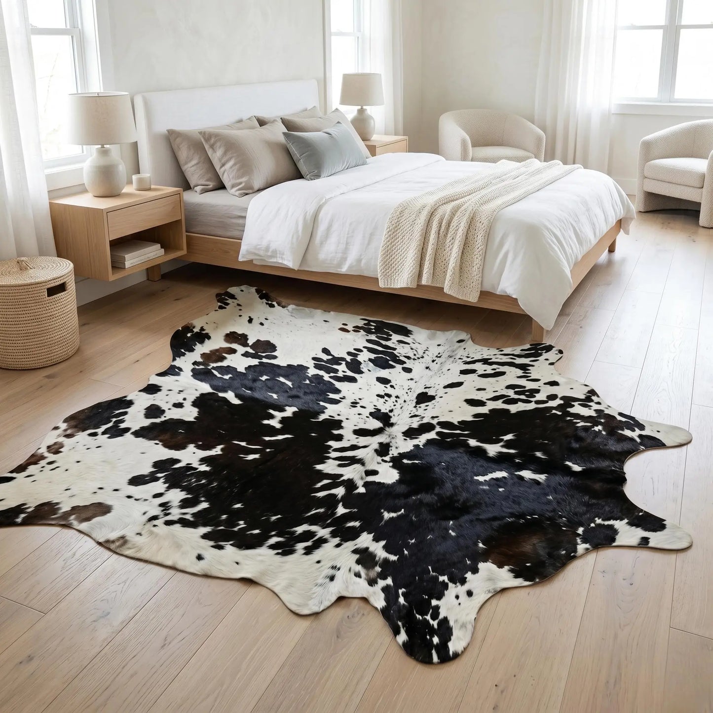 Genuine Natural Hair On Cowhide Rug – Unique & Ethically