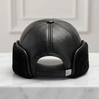 Unrivaled Warmth, Timeless Style: The Ultimate Black Leather Aviator Hat