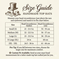 The Frontier Cowhide Leather Top Hat | Genuine Hair-on Hide