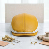 Leather Flat Cap – Vintage Driving & Ivy Style Hat