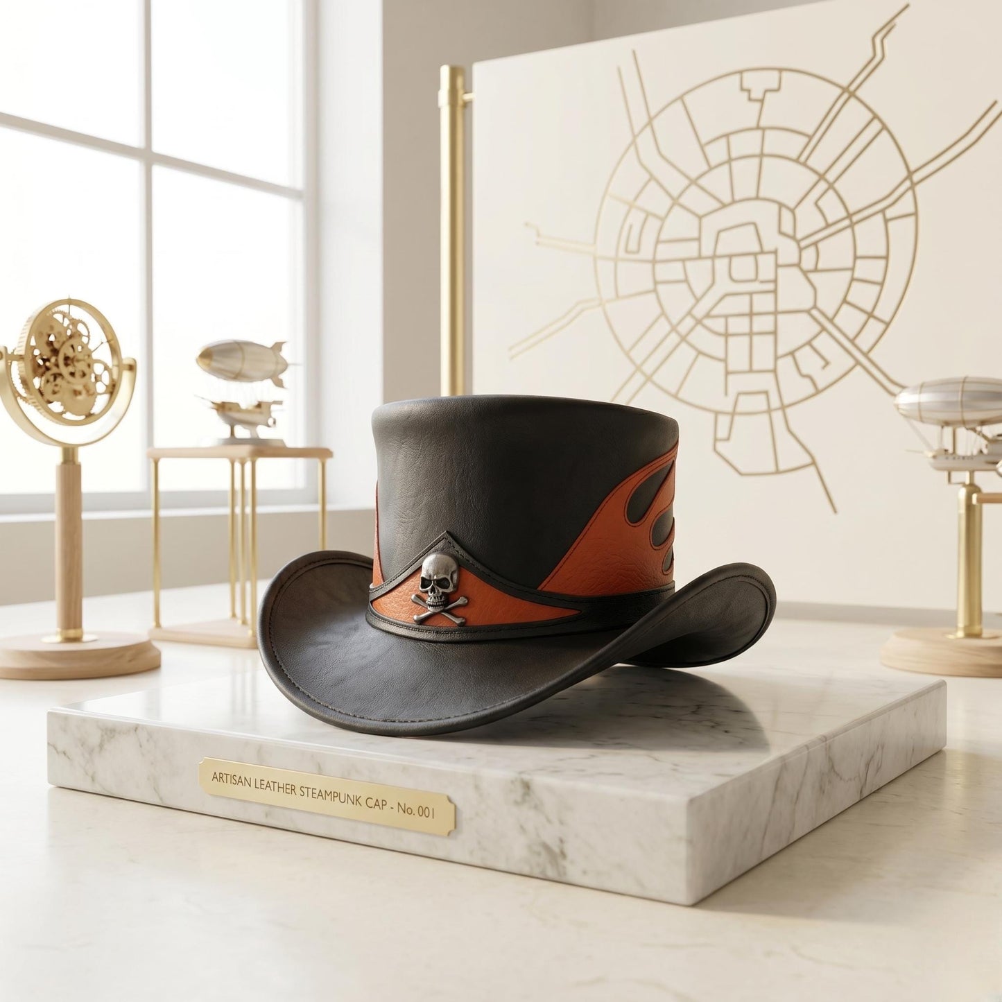 Forge Your Identity with the Ultimate Men's Leather Top Hat