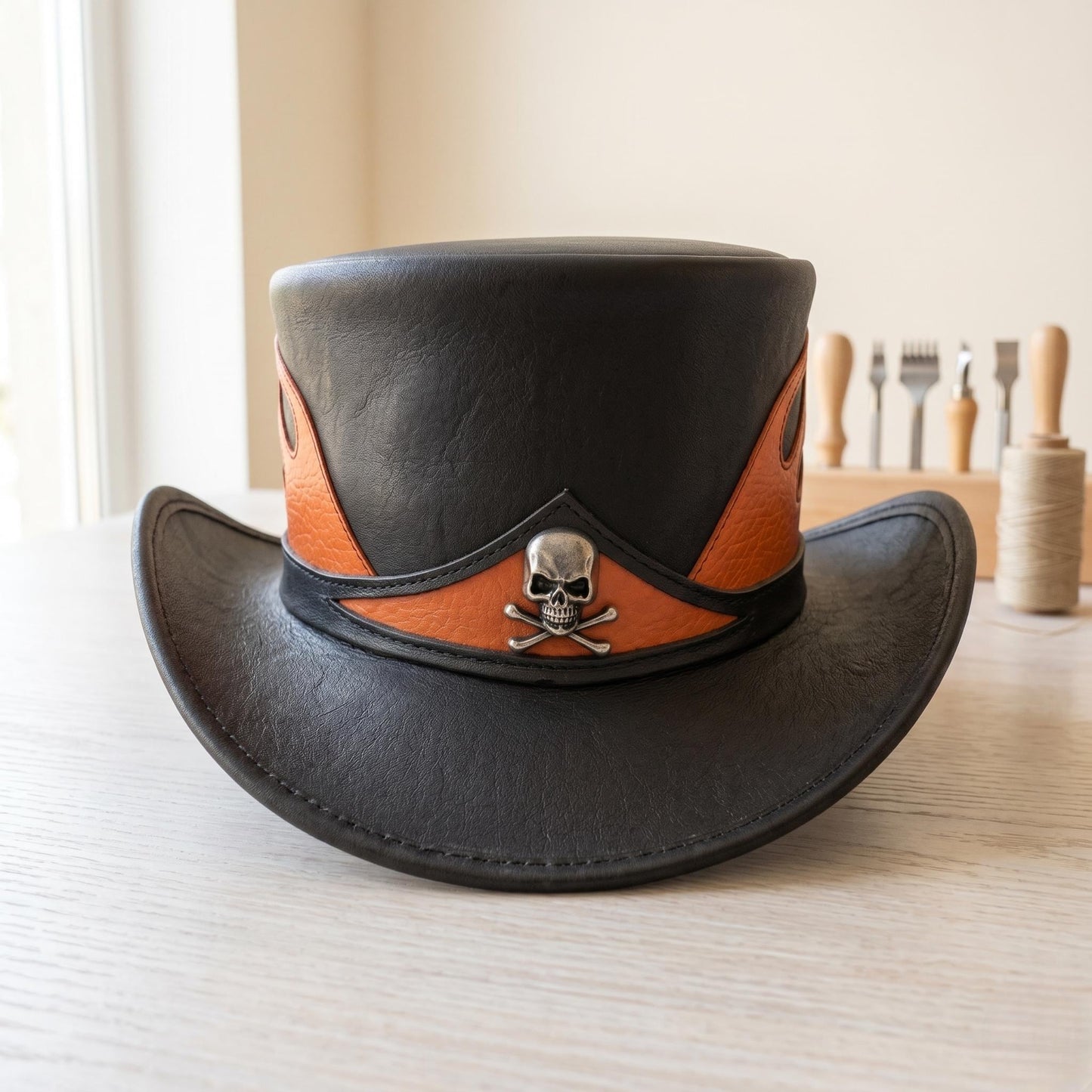 Forge Your Identity with the Ultimate Men's Leather Top Hat