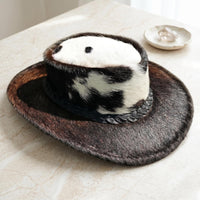 Stand Out in Style with the Genuine Cowhide Leather Cowboy Hat