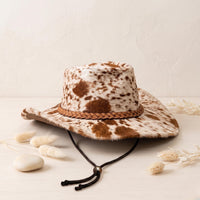 Handmade Cowhide Cowboy Hat | Genuine Hair-on-Hide Western Rodeo Style