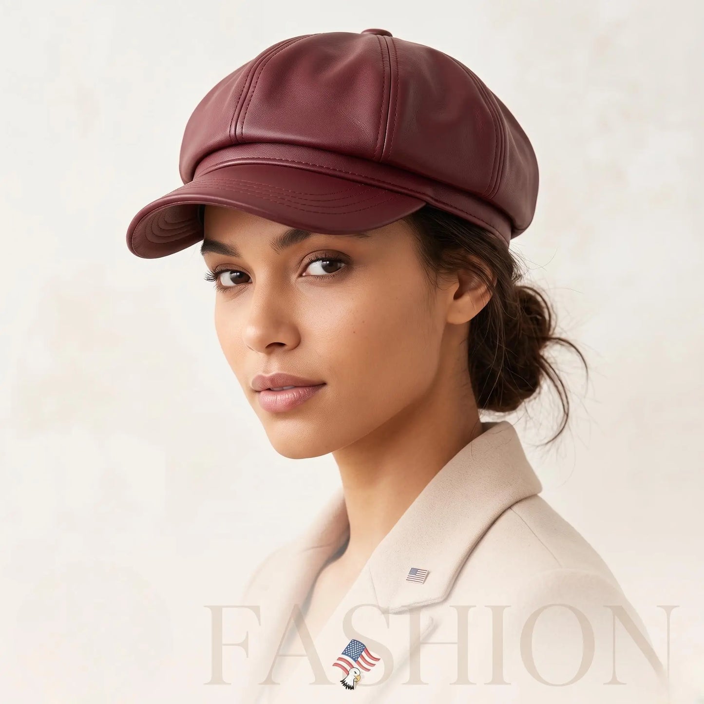 Handcrafted Leather Baker Boy Cap – Vintage Newsboy Style
