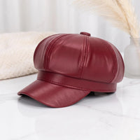 Handcrafted Leather Baker Boy Cap – Vintage Newsboy Style