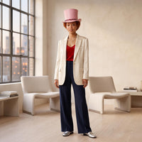 Command Attention: Handmade Pink Leather Top Hat