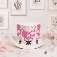 Unleash Your Style: Pink Skull Gothic Top Hat
