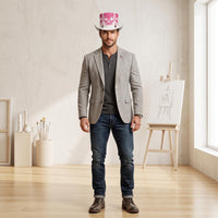 Unleash Your Style: Pink Skull Gothic Top Hat