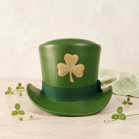 Handmade Green Leather Leprechaun Top Hat – St. Patrick’s Day Accessory